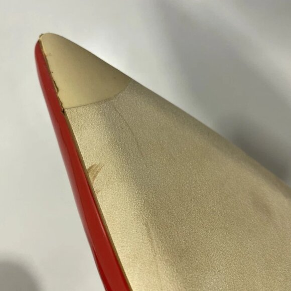 NEW STUART WEITZMAN Women’s Power Pumps Red Patent Leather Size 8.5C Pointed Toe - Picture 4 of 12